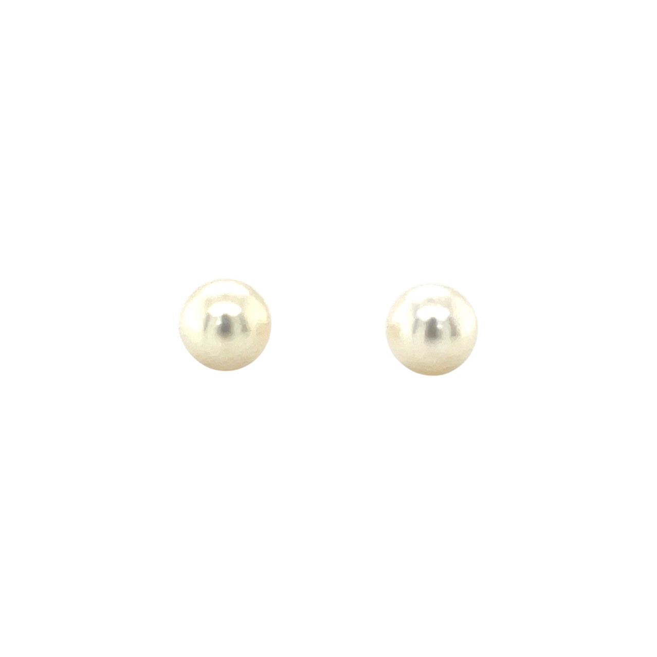 9ct Yellow Gold Akoya Pearl Stud Earrings (8-8.5mm)