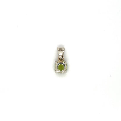 9ct White Gold Peridot Pendant