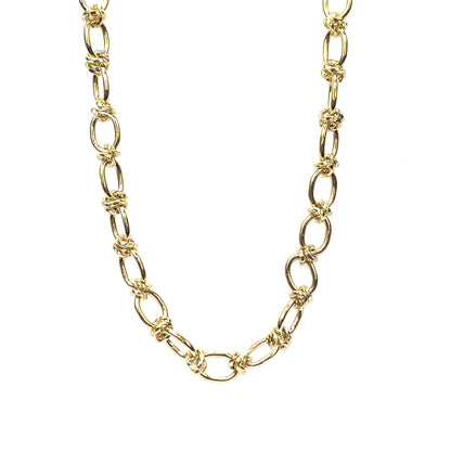 18ct Yellow Gold Oval Link Chain (16")
