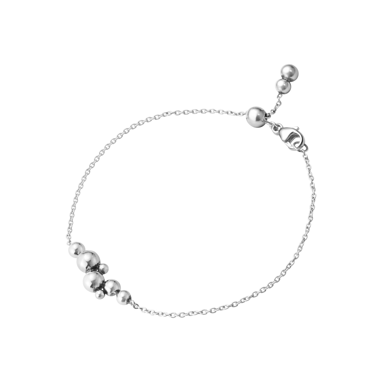 Silver Moonlight Grapes Chain Bracelet