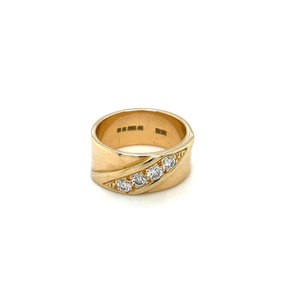 18ct Yellow Gold Diamond Wedding Ring