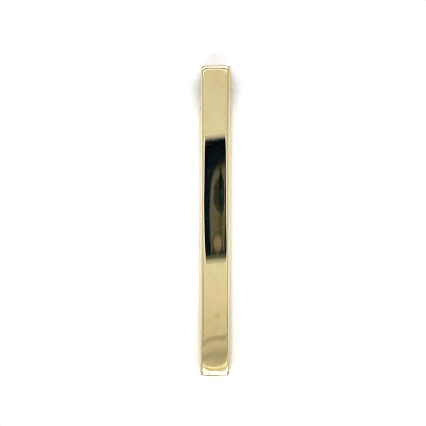 9ct Yellow Gold & Diamond Gold Bar Pendant & Chain