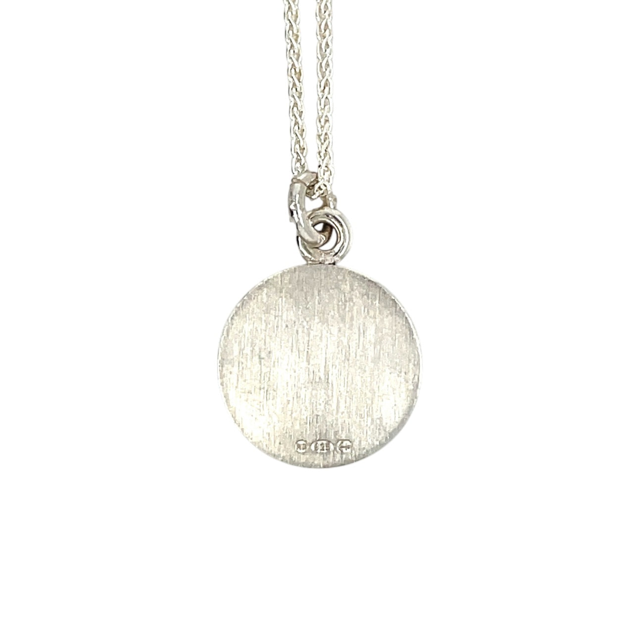 Silver Taurus Zodiac Pendant (16mm) & Chain (16-18")