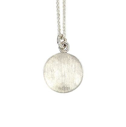 Silver Taurus Zodiac Pendant (16mm) & Chain (16-18")