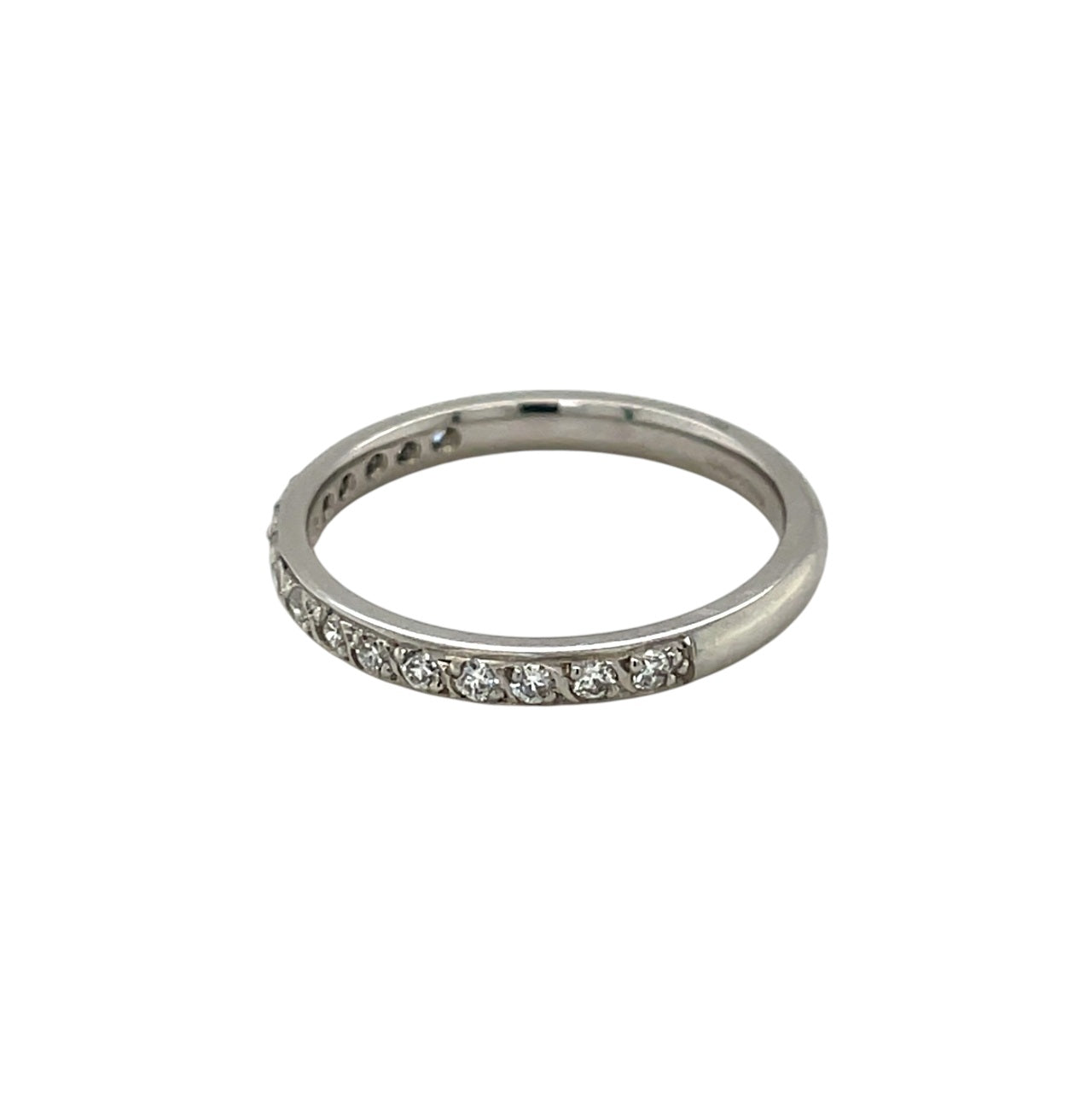 Platinum Diamond Half-Set Eternity Ring (N)