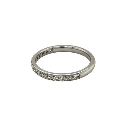 Platinum Diamond Half-Set Eternity Ring (N)