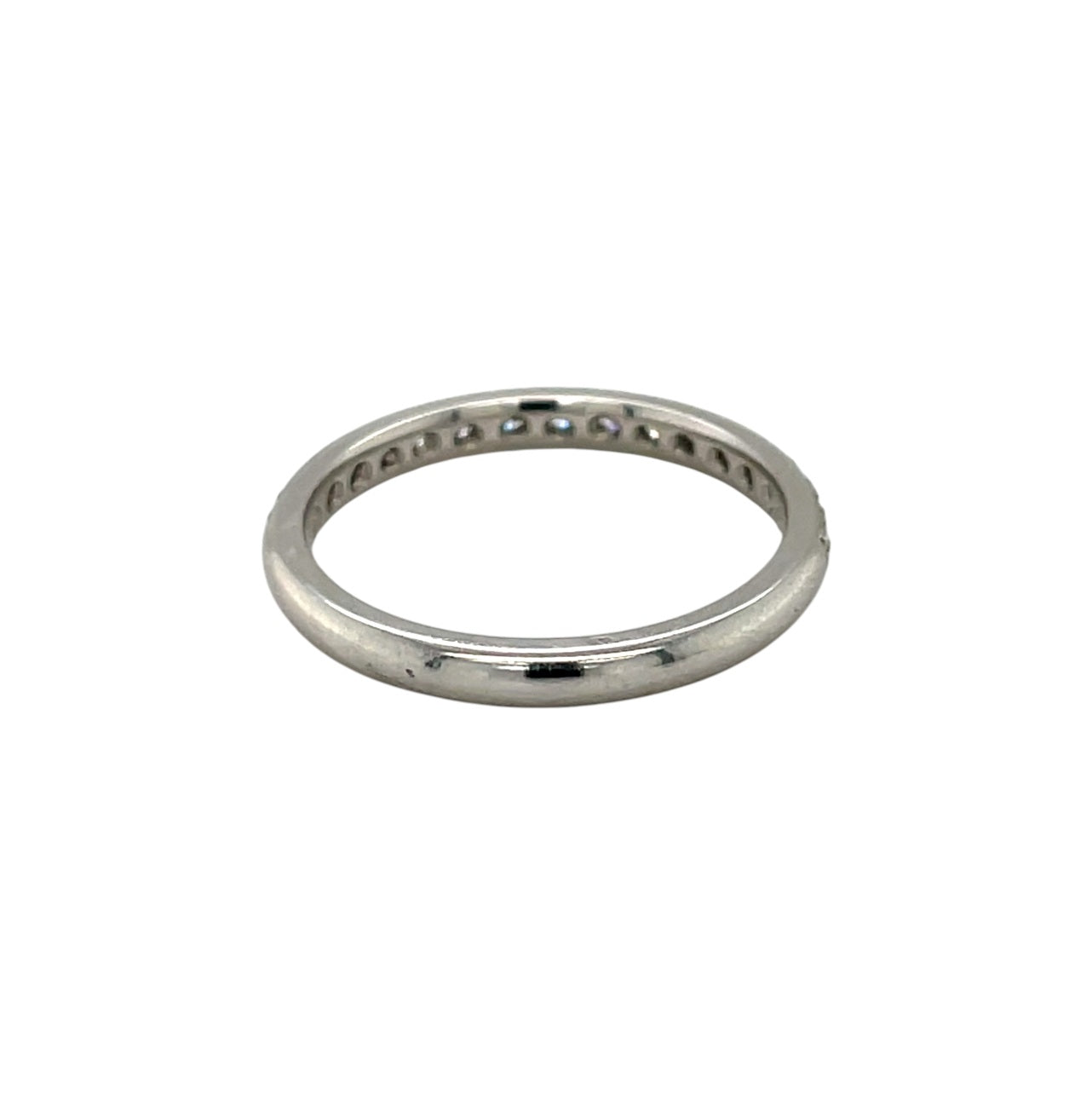 Platinum Diamond Half-Set Eternity Ring (N)