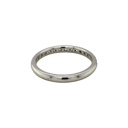 Platinum Diamond Half-Set Eternity Ring (N)