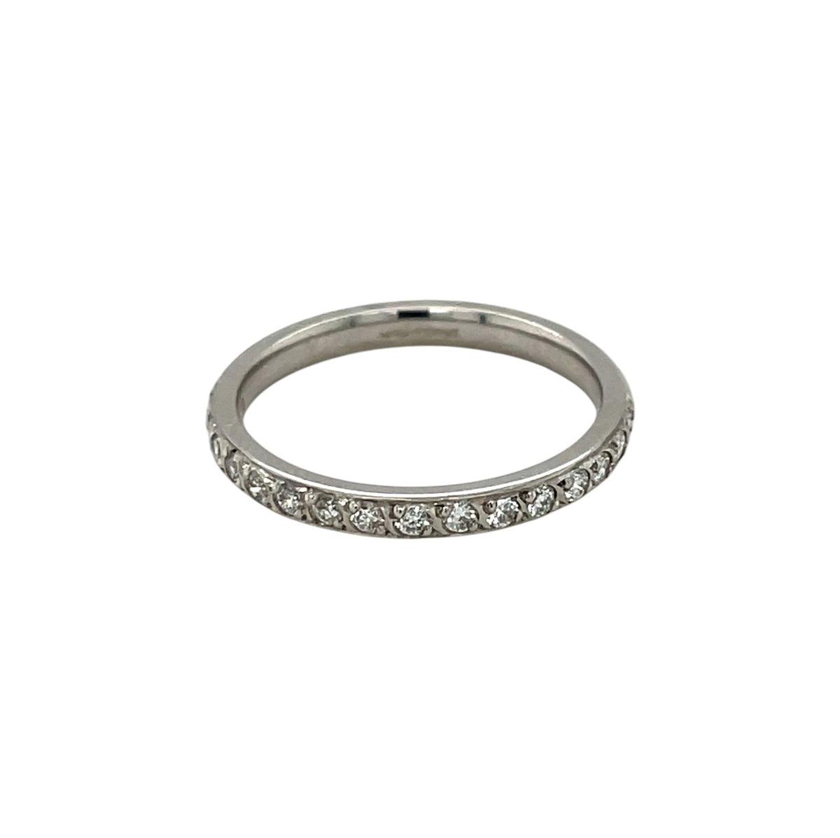 Platinum Diamond Half-Set Eternity Ring (N)