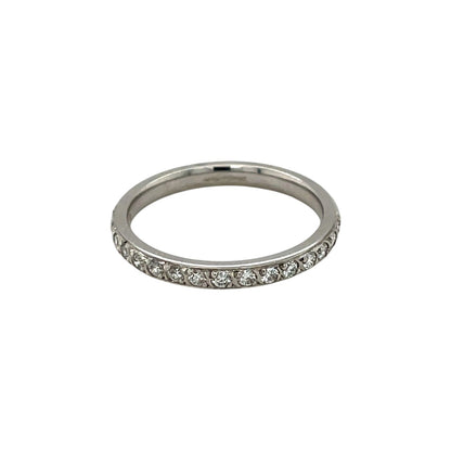 Platinum Diamond Half-Set Eternity Ring (N)