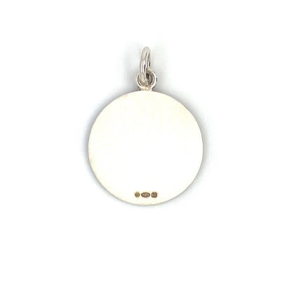 Silver Taurus Disc Pendant (22mm) & Chain