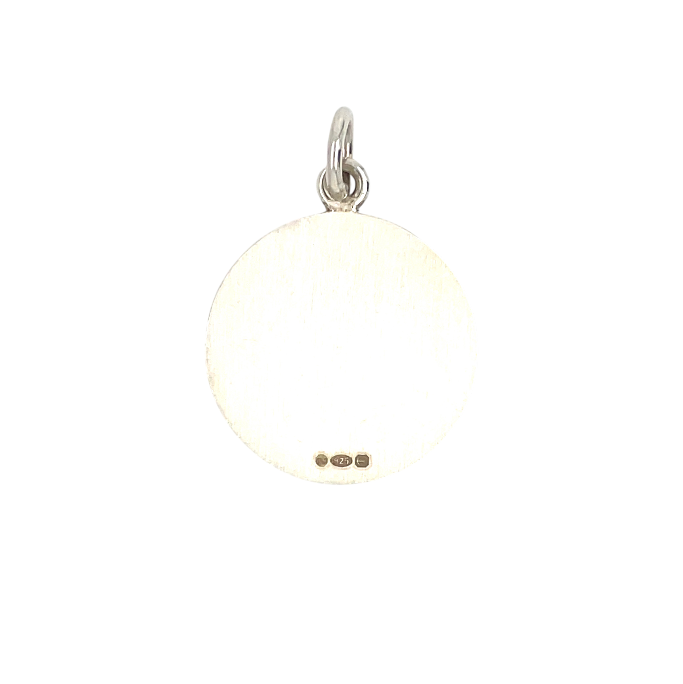 Silver Taurus Disc Pendant (22mm) & Chain (16-18")