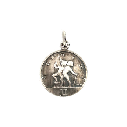 Silver Taurus Zodiac Pendant (22mm) & Chain (16-18")