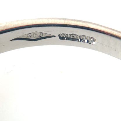 Platinum Diamond Wave Ring