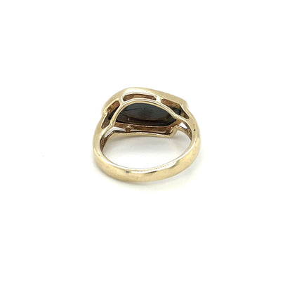 9ct Yellow Gold Freeform Opal Ring