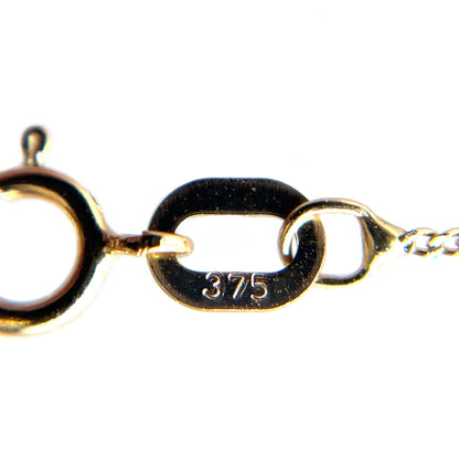 9ct Yellow Gold L Letter Pendant & Chain (18")