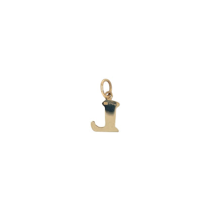 9ct Yellow Gold 'L' Letter Pendant