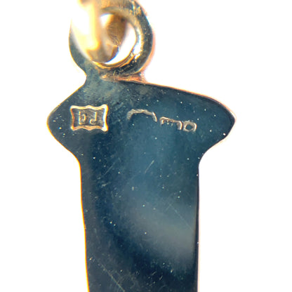 9ct Yellow Gold 'L' Letter Pendant