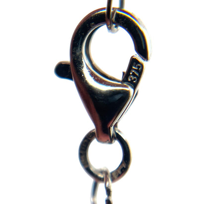 9ct White Gold Pearl Pendant (9mm) & Chain (18")