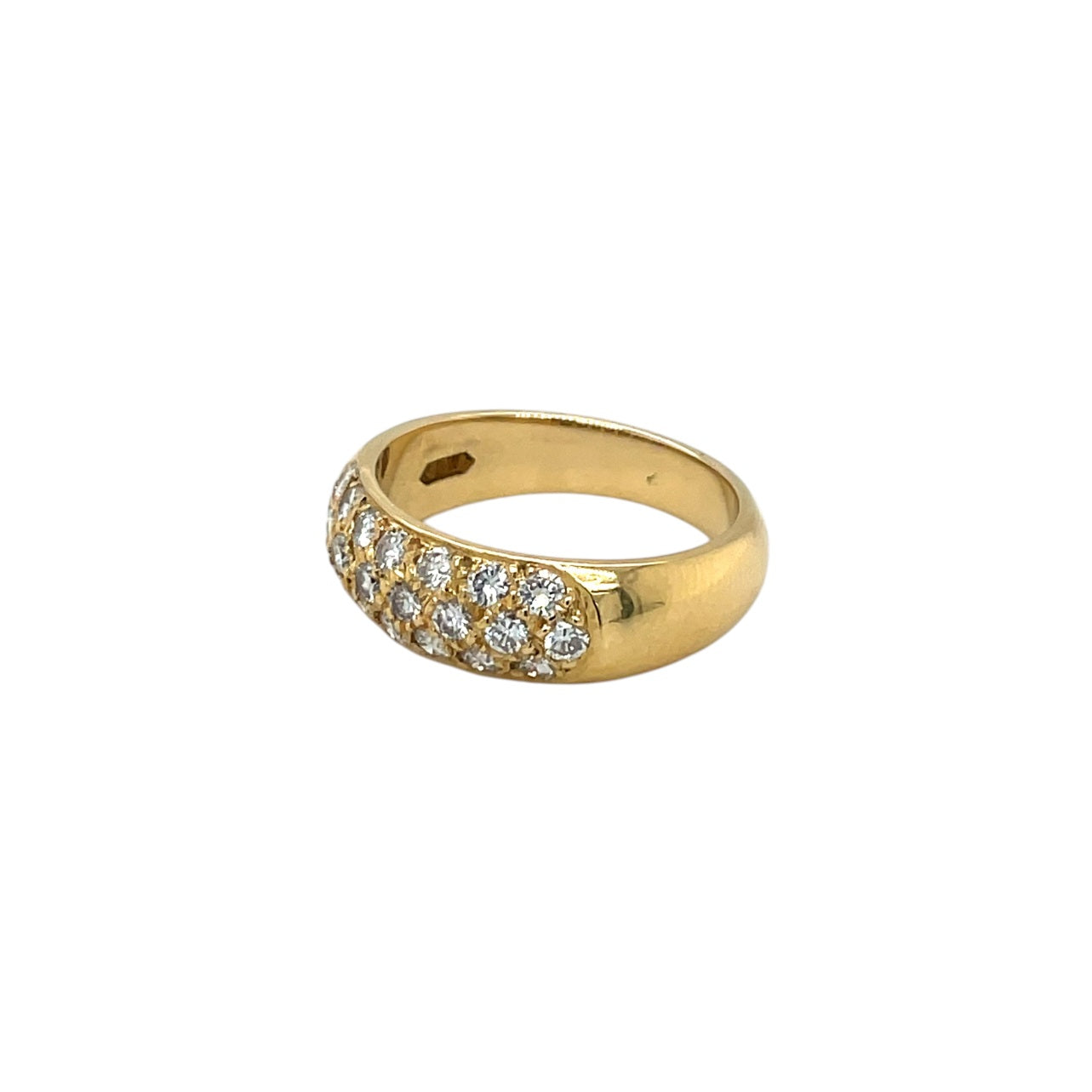 18ct Yellow Gold Diamond Cluster Ring (N1/2)