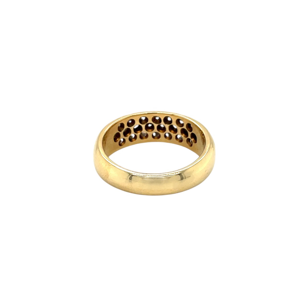 18ct Yellow Gold Diamond Cluster Ring (N1/2)