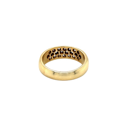 18ct Yellow Gold Diamond Cluster Ring (N1/2)
