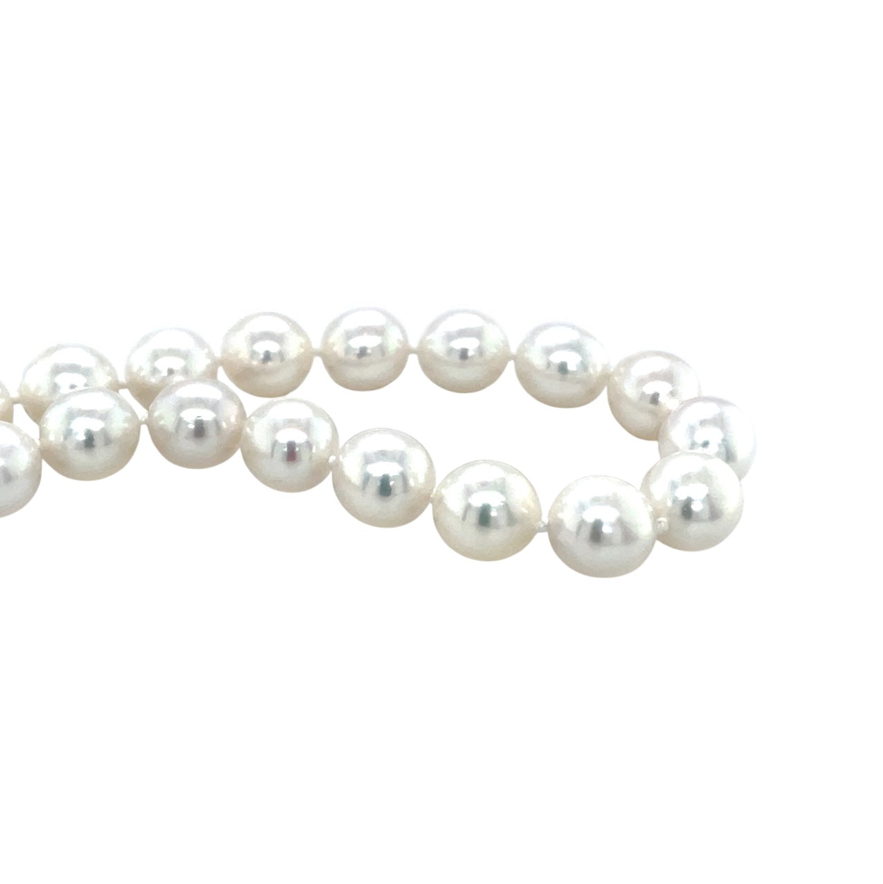 18ct Yellow Gold Akoya Pearl Necklace (18")