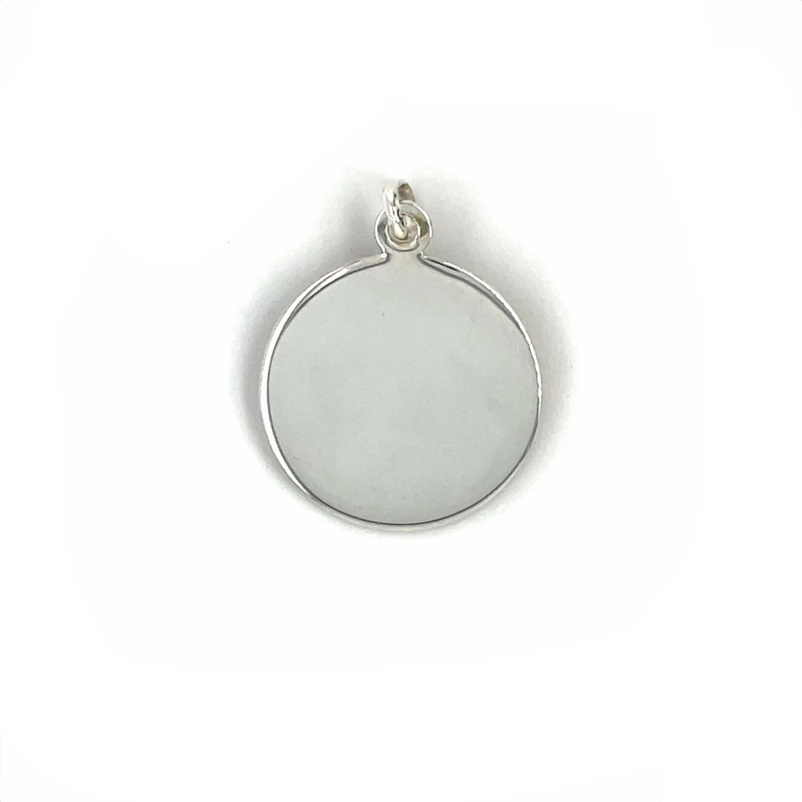 Silver Rope Engraved St Christopher Pendant (20mm) & Chain