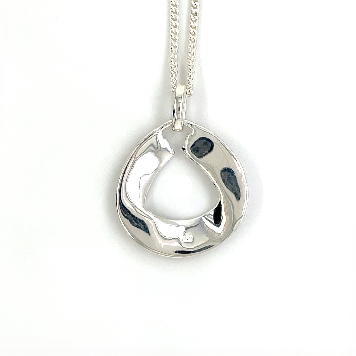 Silver Knot Circle Pendant