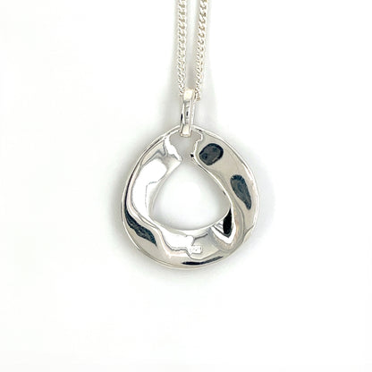 Silver Knot Circle Pendant