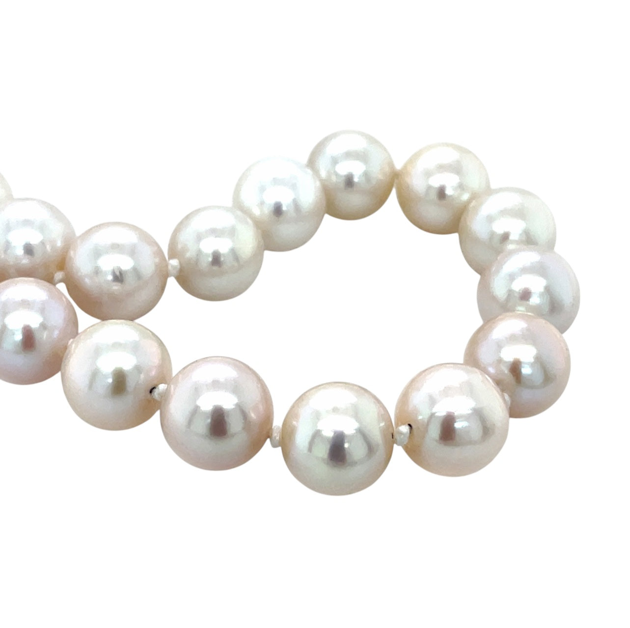 9ct Yellow Gold Freshwater Pearl String Necklace