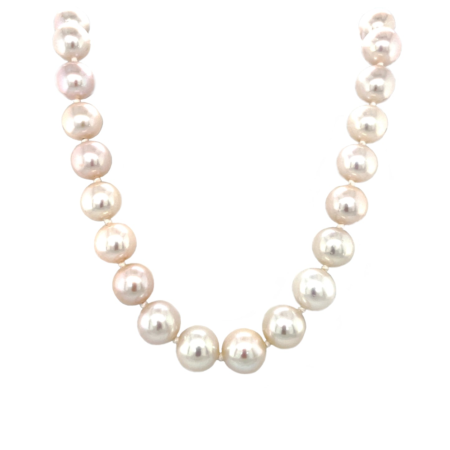 9ct Yellow Gold Freshwater Pearl String Necklace