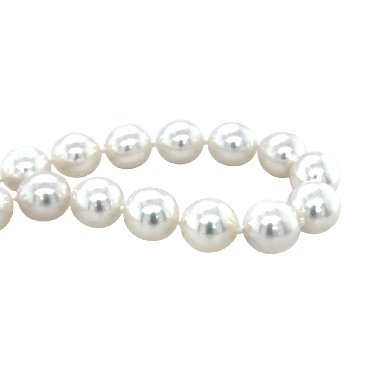 9ct Yellow Gold Akoya Pearl Necklace