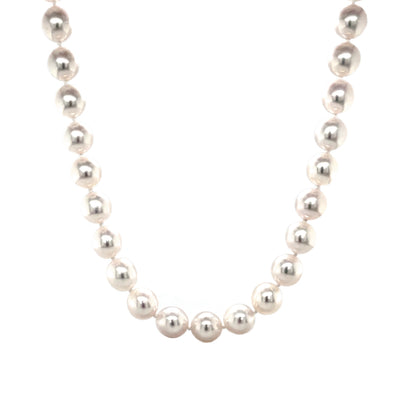 9ct Yellow Gold Akoya Pearl Necklace