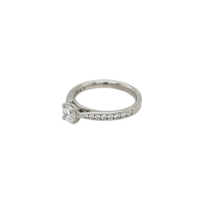 Platinum Diamond Solitaire Ring (J1/2)