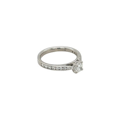 Platinum Diamond Solitaire Ring (J1/2)