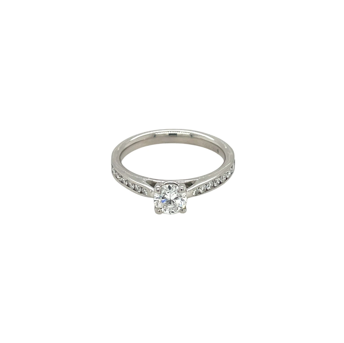 Platinum Diamond Solitaire Ring (J1/2)