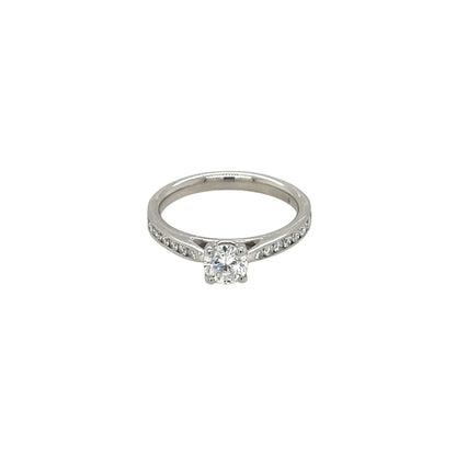 Platinum Diamond Solitaire Ring (J1/2)