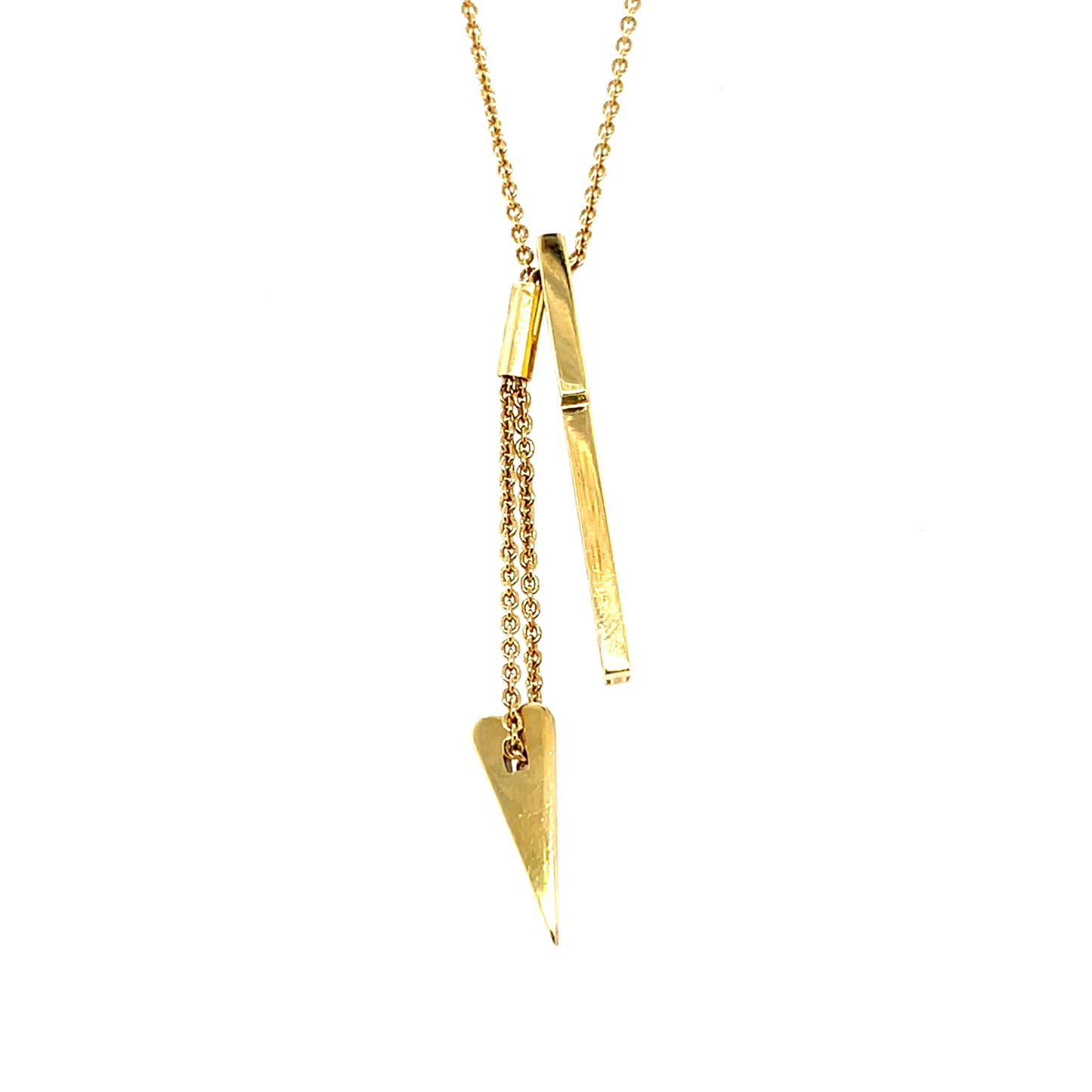 Pianegonda 18ct Yellow Gold Key & Heart Necklace (36")