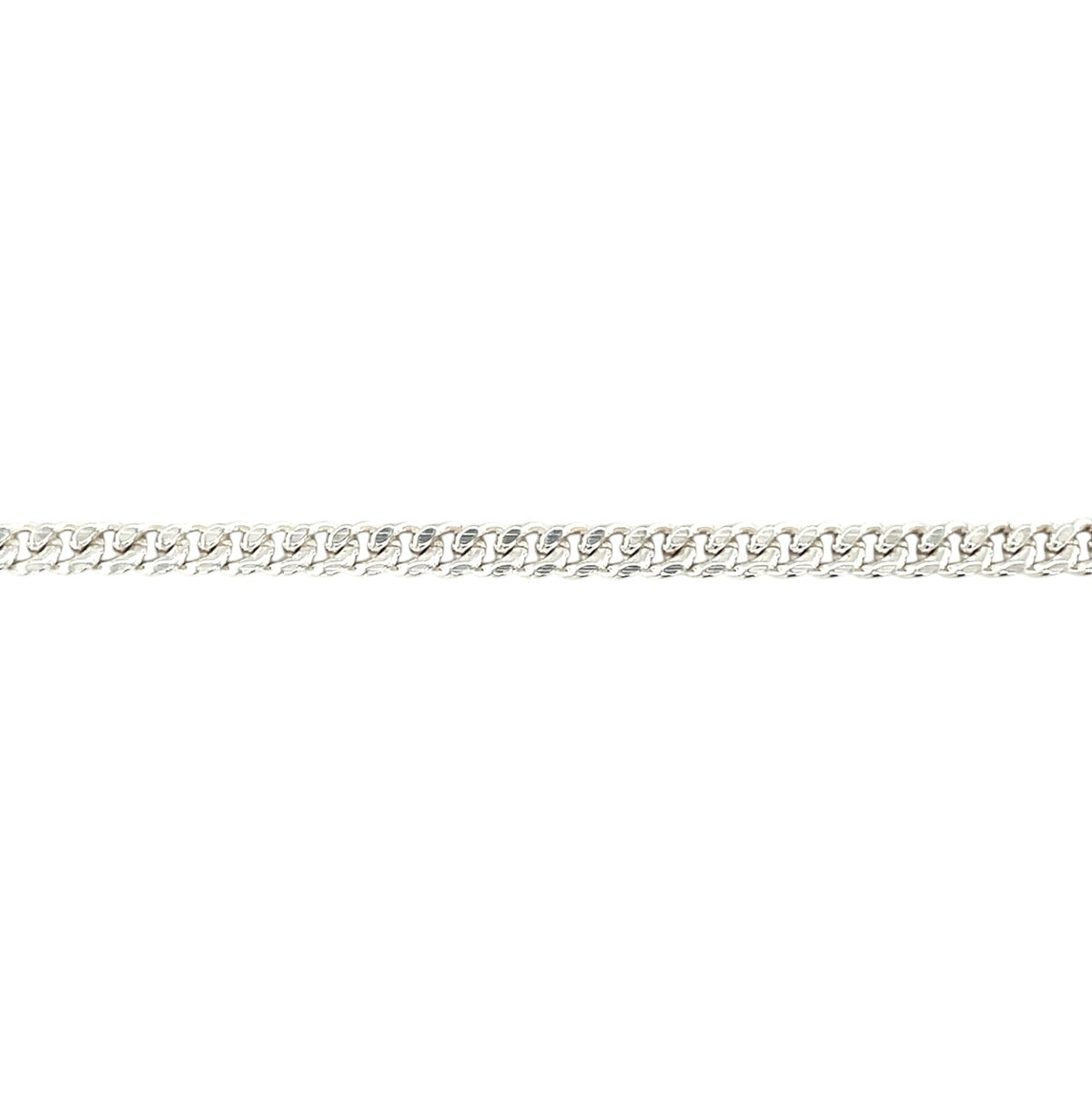 Silver Filed Curb Chain (18")