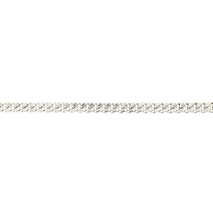 Silver Filed Curb Chain (18")