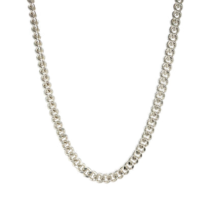 Silver Filed Curb Chain (18")