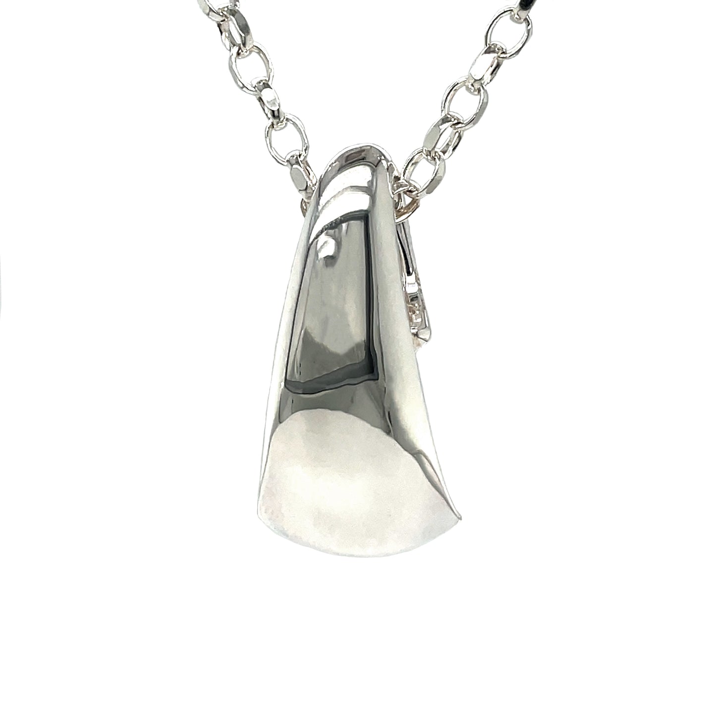 Silver Triangle Pendant & Chain