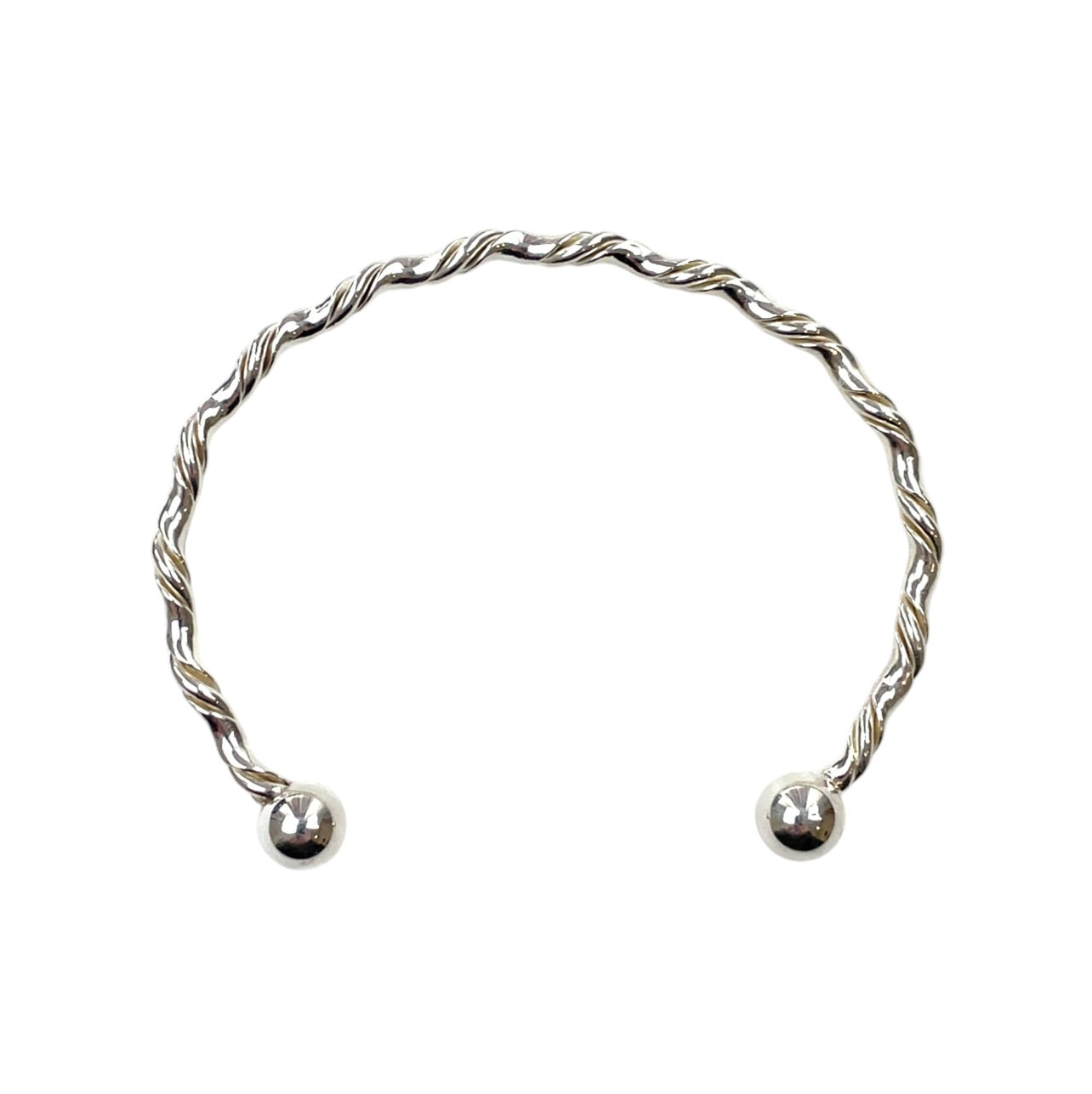 Silver Twisted Bangle