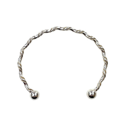 Silver Twisted Bangle