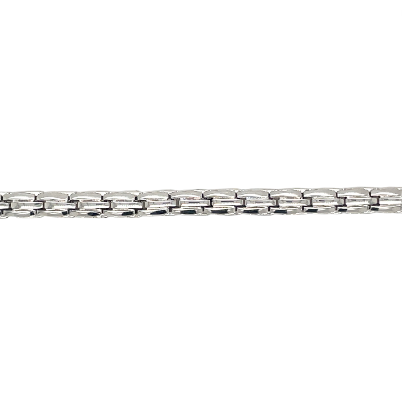 9ct White Gold Snake Bracelet (7.5")