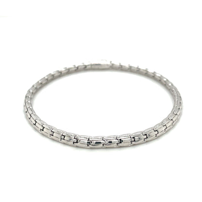 9ct White Gold Snake Bracelet