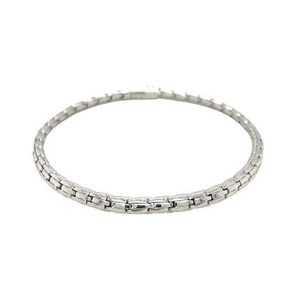 9ct White Gold Snake Bracelet (7.5")