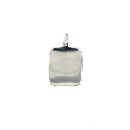 Silver Dog Tag Pendant