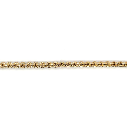 Long 15ct Yellow Gold Round Belcher Chain